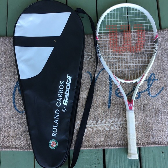 Wilson Games Wilson Hope Pink Tennis Racquet Breast Cancer Roland